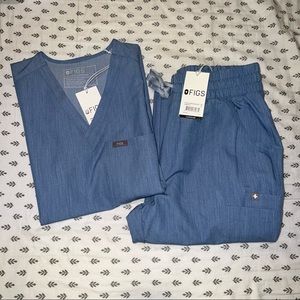 FIGS HEATHER INDIGO CATARINA HIGH WAISTED YOLA NWT XS/XSP